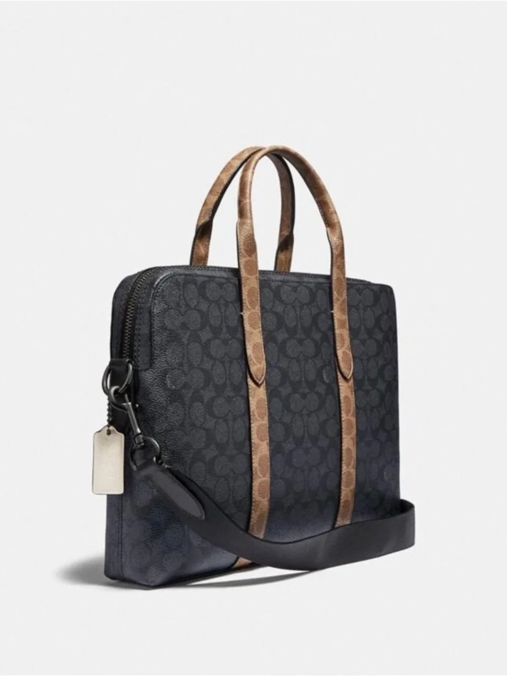 NWT Coach Men’s Metropolitan Soft Brief In Colorblock Signature Canvas